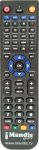 Replacement remote control for RCT 10 (TV+DVD)