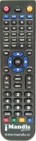 Replacement remote control CORVUS VR 3838 BG