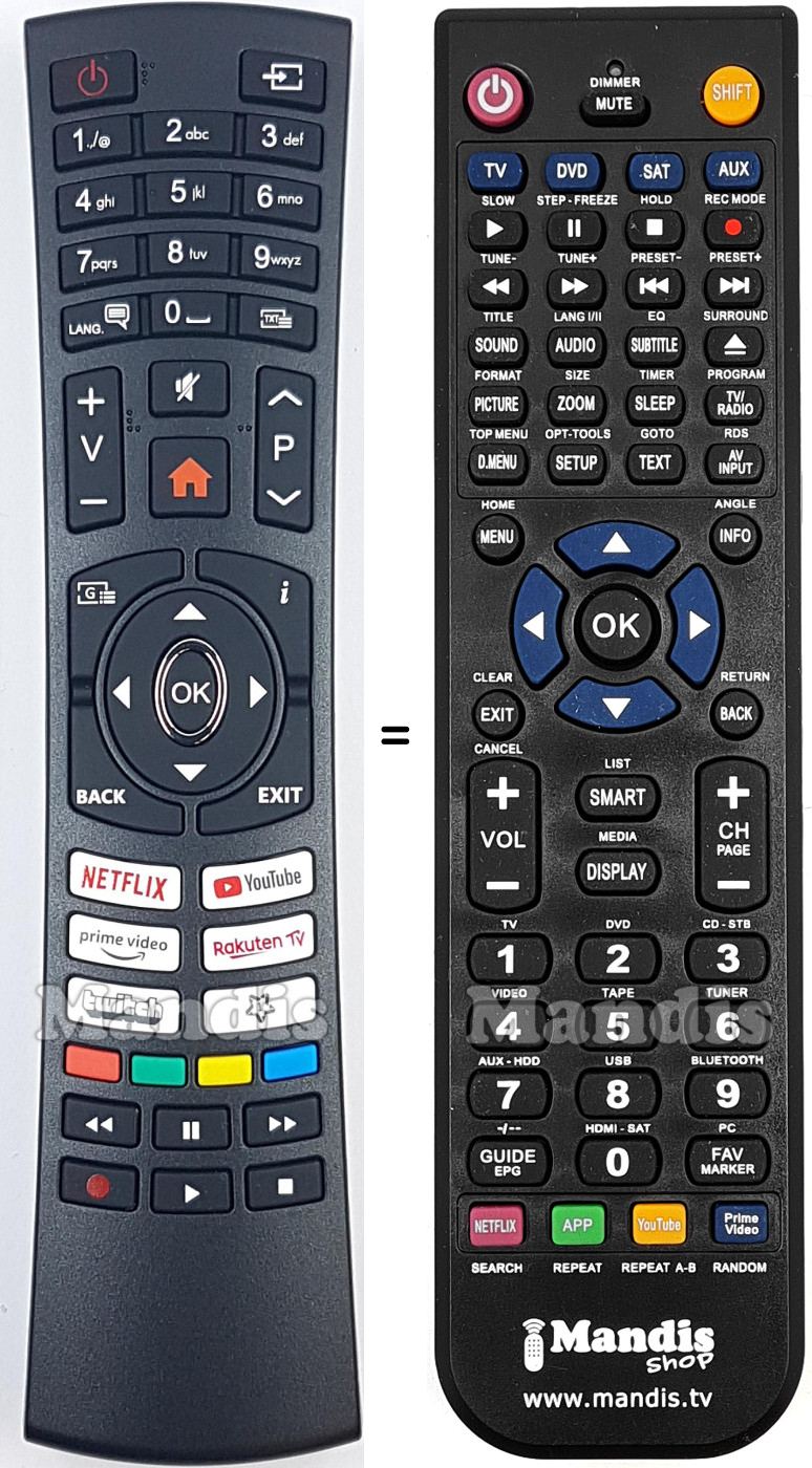 Replacement remote control Sehmax RC4590P