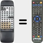 Replacement remote control for RC-848 (9600090301)
