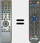 Replacement remote control for MW147M