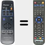 Replacement remote control for AXD1486