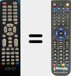 Replacement remote control for IDHD001