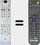 Replacement remote control for RC4800 (23184528)