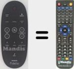 Replacement remote control for Fidelio (996510068679)