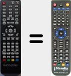 Replacement remote control for Aura (S2403LH)