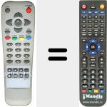 Replacement remote control for REMCON573