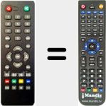 Replacement remote control for DIGI 100 HD