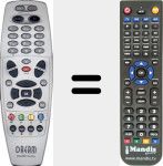 Replacement remote control for Dream-multimedia (URC39730)
