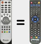 Replacement remote control for MvisionE+