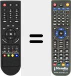 Replacement remote control for TSV7500HDU