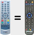 Replacement remote control for REMCON1014