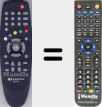 Replacement remote control for RS210P