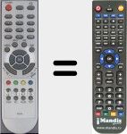Replacement remote control for DVBS1030