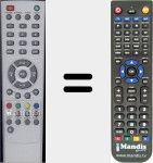 Replacement remote control for 2000