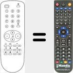 Replacement remote control for RC500C