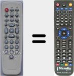 Replacement remote control for MAXIMUSV0230