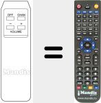 Replacement remote control for 09141