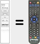 Replacement remote control for WIRELESS REMOTE