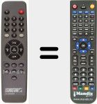 Replacement remote control for D 2500 IP
