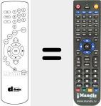 Replacement remote control for DBOX NOKIA