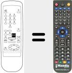 Replacement remote control for DV3