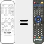Replacement remote control for KR-1000 P