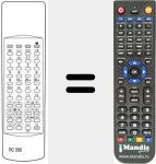 Replacement remote control for RC 590