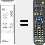 Replacement remote control for REMOTE COMMANDER