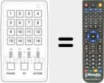Replacement remote control for P 16