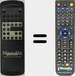 Replacement remote control for RM-CDC80