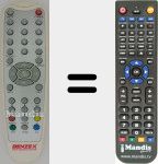 Replacement remote control for BEN002