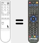 Replacement remote control for REMCON551