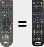 Replacement remote control for Movie Cube K800
