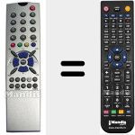 Replacement remote control for TM3602 (631020001891)