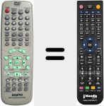 Replacement remote control for RB-TS760ST