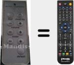 Replacement remote control for VS4221
