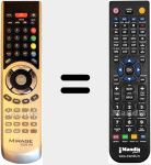 Replacement remote control for 5000HD