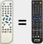Replacement remote control for REMCON838