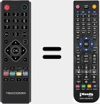Replacement remote control for TCT3400
