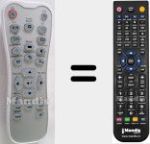 Replacement remote control for HD20LV