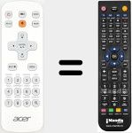 Replacement remote control for MCJMV11F07