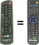 Replacement remote control HVS53288