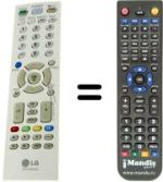 Replacement remote control HVS51375