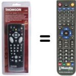 Replacement remote control Continental Edison VPH 6600 N