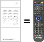 Replacement remote control Continental Edison VK 2132