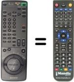 Gleichwertige Fernbedienung Sony SLV-E710VP