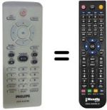 Gleichwertige Fernbedienung Philips DVP3120