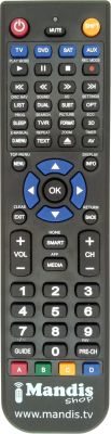 Replacement remote control NordMende REMCON1215 Replacement remote control NordMende REMCON1215