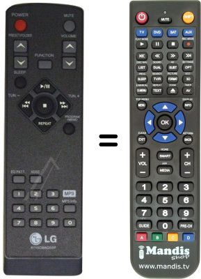 Replacement remote control 6710CMAQ05P